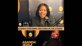 Asanda Jezile performs her song in Studio 🔥🔥🔥🔥 podcast music private childhoodexperience [upl. by Notniuq]