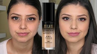 Milani Conceal  Perfect 2In1 Foundation  Concealer  Product Review [upl. by Caniff]