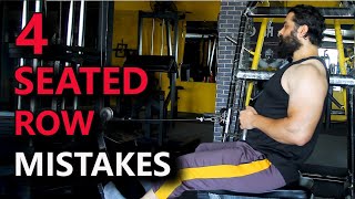 4 seated row exercise mistakes hindi urdu [upl. by Zennie]