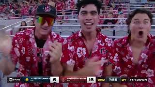 SDSU FOOTBALL HIGHLIGHTS AZTECS 45 TEXAS AampMCOMMERCE 14 [upl. by Roselba]