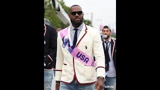 LEBRON amp THE TEAM USA ON THE WAY TO THE OPENING CEREMONY OF PARIES OLYMPICS 2024 [upl. by Johnstone69]