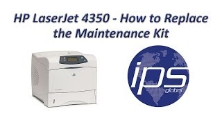 HP 4350  How to Replace the Maintenance Kit incl 4200 4250 4300 [upl. by Herbert]