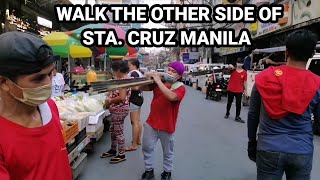 WALK AT ARRANQUE MARKET STA CRUZ MANILA  PHILIPPINES [upl. by Manley]