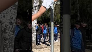 Crazy Calisthenics Reaction in Public😮 ATHLETEWORKOUT shorts calisthenics workout [upl. by Heiner]