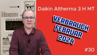 Verbrauch Daikin Wärmepumpe Februar 2024 30 [upl. by Boothman]