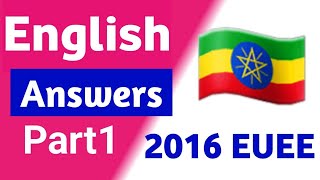 2016 English Social Science Entrance Examination Answers with Explanations part 1 writing section [upl. by Bucky]