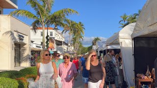 Naples Florida Walk in January 2023 Pier 5th Avenue Tin City Shops at Dockside [upl. by Anawat]