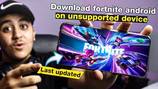 download fortnite android on unsupported device Last updated [upl. by Norvil451]