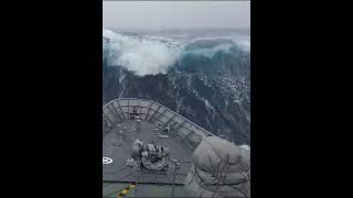 Huge waves hit monster ship ship shorts monster [upl. by Amada]