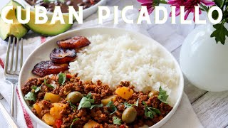 Cuban Picadillo Recipe  Authentic Cuban Picadillo  Anitas Delights [upl. by Olga984]