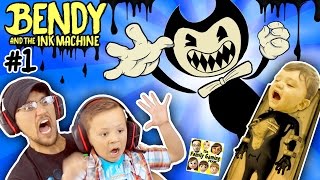 EVIL MICKEY MOUSE BENDY amp THE INK MACHINE Chapter 1 😱 FGTEEV 2 Scary Kids Gameplay Jump Scares [upl. by Cates]