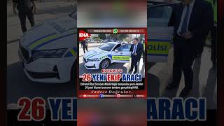 EDREMİT’E 26 YENİ EKİP ARACI EdremitEmniyet PolisOtosu [upl. by Adlesirg359]