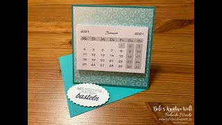 Aufstellkalender Tischkalender basteln  Eine Anleitung mit den Produkten von Stampin´Up [upl. by Kimball882]