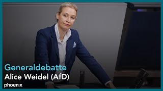 Generaldebatte mit Alice Weidel AfD im Deutschen Bundestag am 110924 [upl. by Duax716]