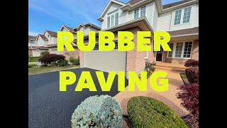 RecycledRubber Driveway Installation  Rubber Paving [upl. by Robson]