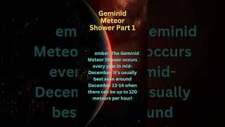 GEMINID METEOR SHOWER PART 1 meteor star radiant earth asteroid shorts viralshorts [upl. by Asila]