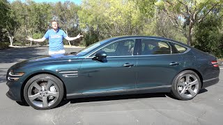 The 2021 Genesis G80 Is a MercedesFighting Luxury Sport Sedan [upl. by Garlen]