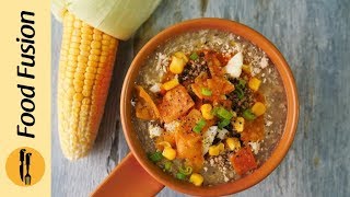 Roadside Chicken Corn Soup Recipe By Food Fusion [upl. by Meeharbi233]