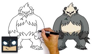 How To Draw Pangoro  Pokemon [upl. by Elle244]