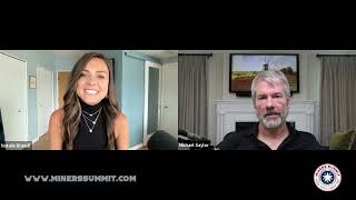 Miners Summit 2022 Interview Michael Saylor and Natalie Brunell [upl. by Jada]