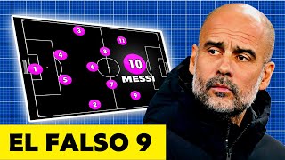 🏆 Así JUGABA el BARCELONA de GUARDIOLA  El FALSO 9 EXPLICADO  Análisis Táctico en Futbol [upl. by Kolk]