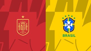 ESPAGNE vs BRESIL  INTERNATIONAL FRIENDLY 2024  Full Match  Efootball Prediction [upl. by Oinoitna]