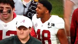 Alabama player on a rampage hits coach punches player [upl. by Hselin659]