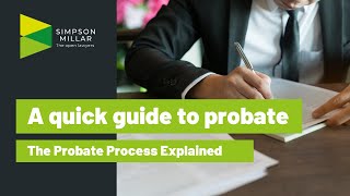 What is Probate The Probate Process Explained [upl. by Ansell]