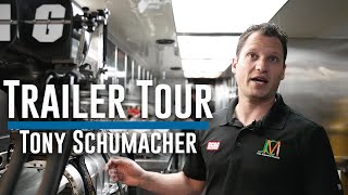 Tony Schumacher Trailer Tour at JCM Racing [upl. by Allx]