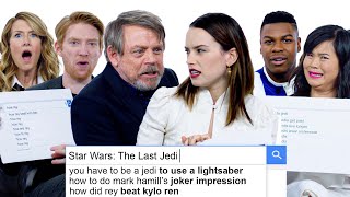 The Last Jedi Cast Answer the Webs Most Searched Questions  WIRED [upl. by Noach]