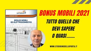 BONUS MOBILI 2021 tutto quello che devi sapere o quasi [upl. by Ellecrag]