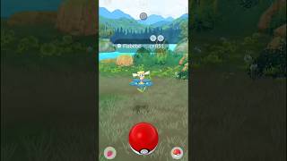 I caught a shiny blue FLABEBE So excited to get a shiny blue Florges Pokemon Go [upl. by Norod502]