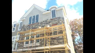 Thin Stone Veneer Installation With Moisture Control [upl. by Llib]