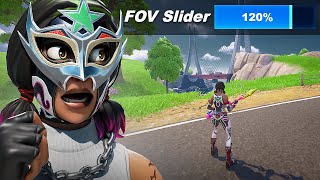 Fortnite added a FOV SLIDER In Chapter 6 [upl. by Eerazed]