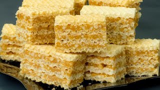 Torta di wafer senza cottura si prepara in 15 minuti  SaporitoTV [upl. by Brigid]