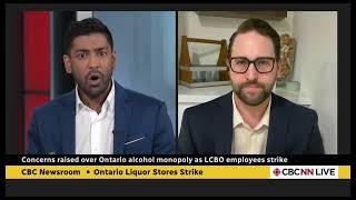 LCBO strike shows why Ontario provincial liquor monopoly can no longer be sustained  David on CBCNN [upl. by Merle]