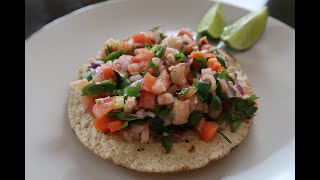 How to Make Shrimp Ceviche  Ceviche de Camaron 10 minutes [upl. by Hegarty]