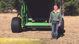 John Deere Bale Formation Video [upl. by Pritchett29]