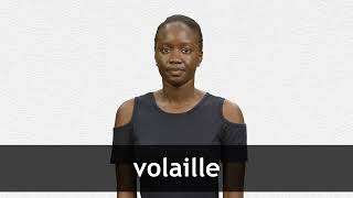 How to pronounce VOLAILLE in French [upl. by Hploda174]