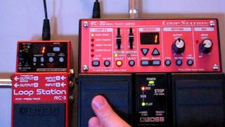 BOSS RC3 amp RC30 Changing the Recording Order [upl. by Nosecyrb]