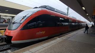 Triebwagen Talent der Hochrheinbahn DBEinfahrt Badischen Bahnhof Basel BS [upl. by Notanhoj]