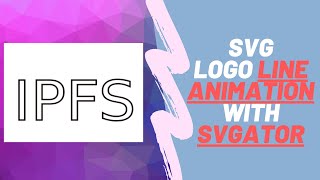 SVG line animated logos with SVGator [upl. by Oiramrej]