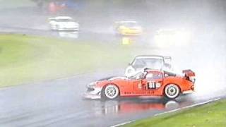 Chris Beighton crashes British GT at Croft 2005 [upl. by Ahsehyt]