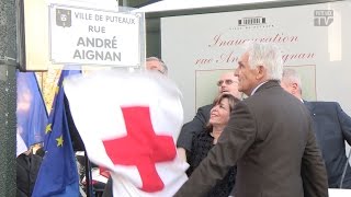 Inauguration de la rue André Aignan à Puteaux [upl. by Uwton602]