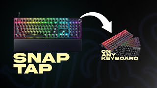 Razers SNAP TAP feature on any keyboard [upl. by Yrokcaz]