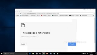 How To Fix Err Connection Timed Out In Google Chrome 2024 [upl. by Gillian]