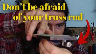 How to adjust your truss rod and how it works Dont be scared of it [upl. by Nylloh737]