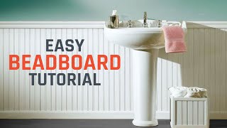 How to Install Beadboard or Wainscoting [upl. by Hinkel]