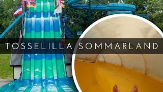 COOL OUTDOOR WATER PARK IN SWEDEN Tosselilla Sommarland Slides POV [upl. by Adnawad]