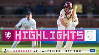 HIGHLIGHTS Somerset vs Hampshire  Day Two [upl. by Adnylg41]